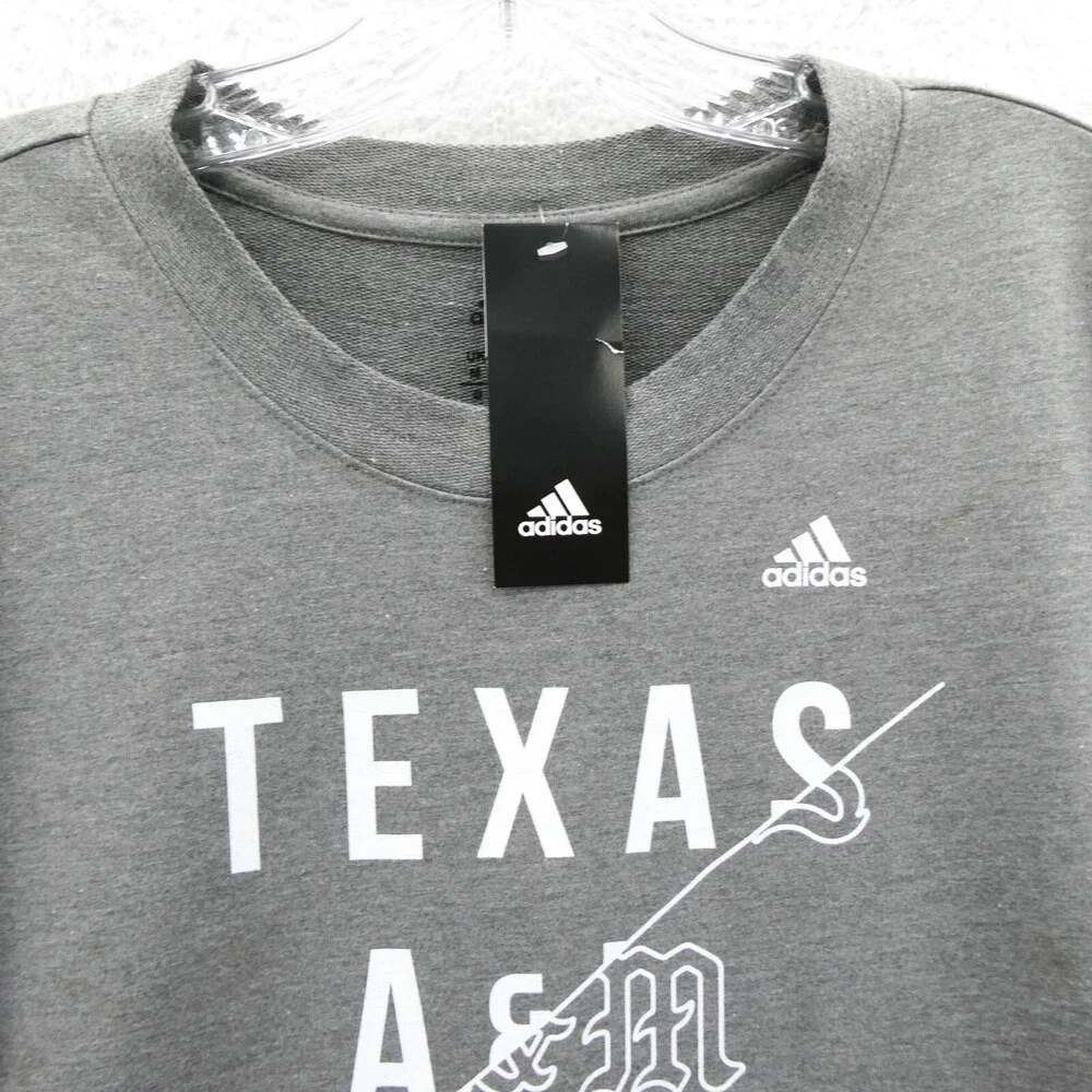 Texas A&M Aggies Sweater‎ Mens Medium Gray Knit Pullover Football Casual NCAA